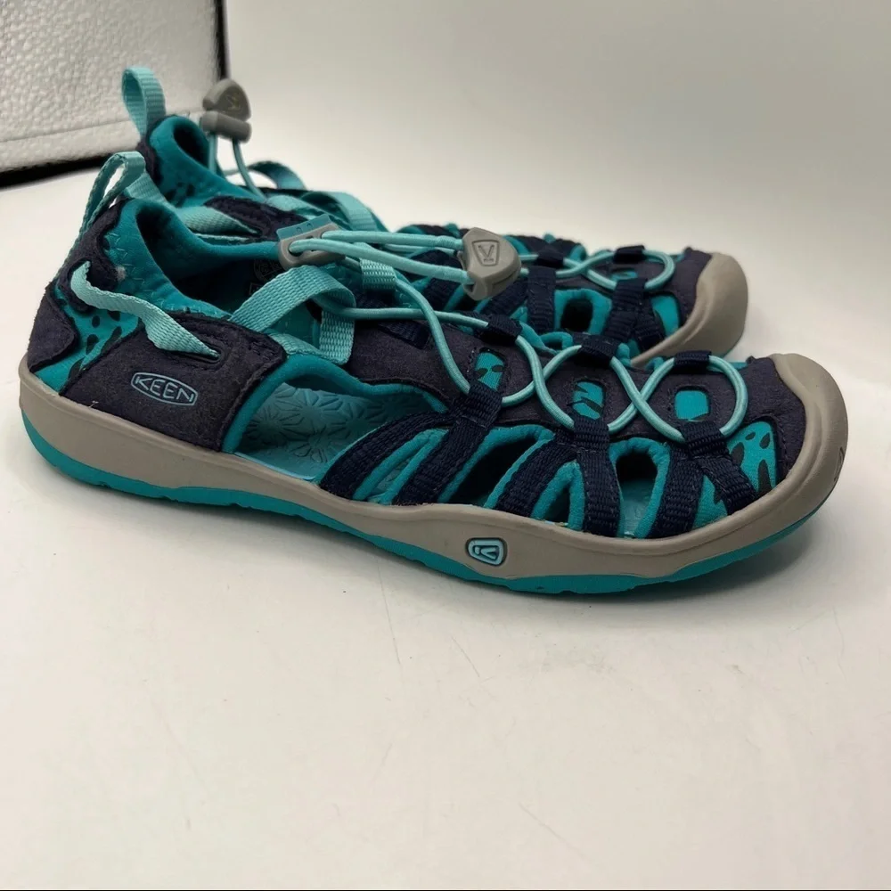 Keen Children's Moxie Sandal in Dress Blues/Viridian Size 1